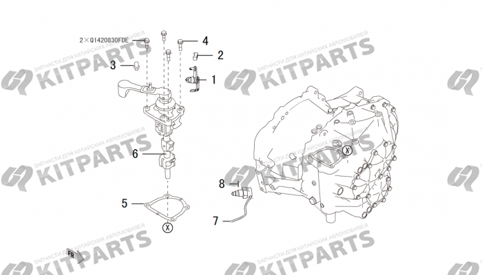 Вал кпп 2WD Haval H2