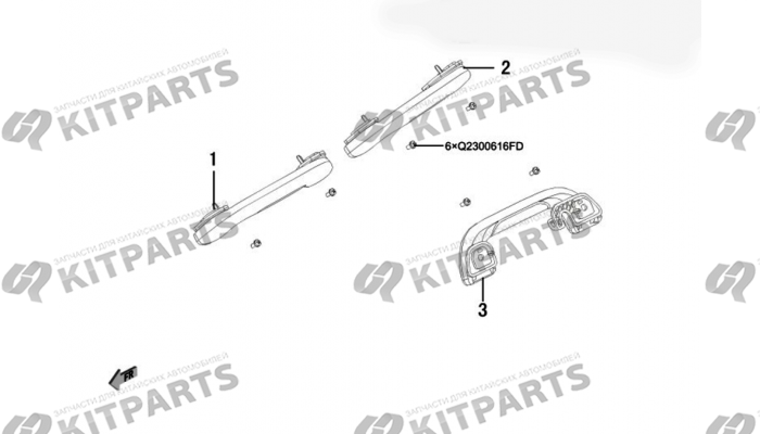 Ручки на потолке Haval Wingle 7